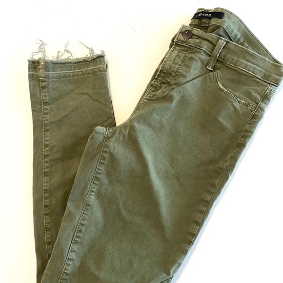 J brand Skinny Leg Jungle Green Pant - Picture 5 of 9